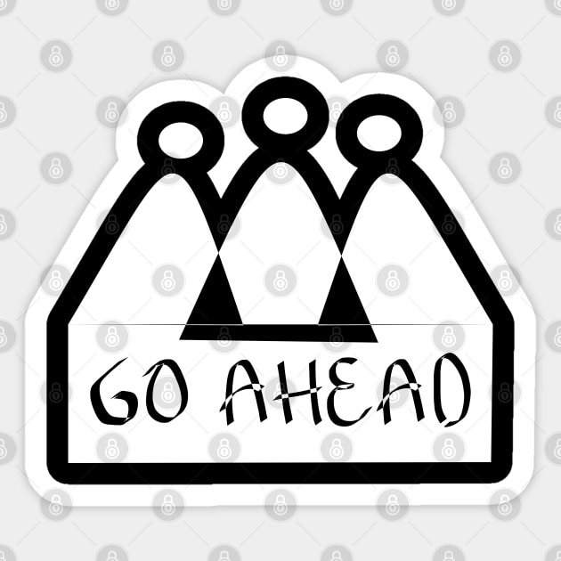 Go Ahead by wild design Sticker by Wilda Khairunnisa